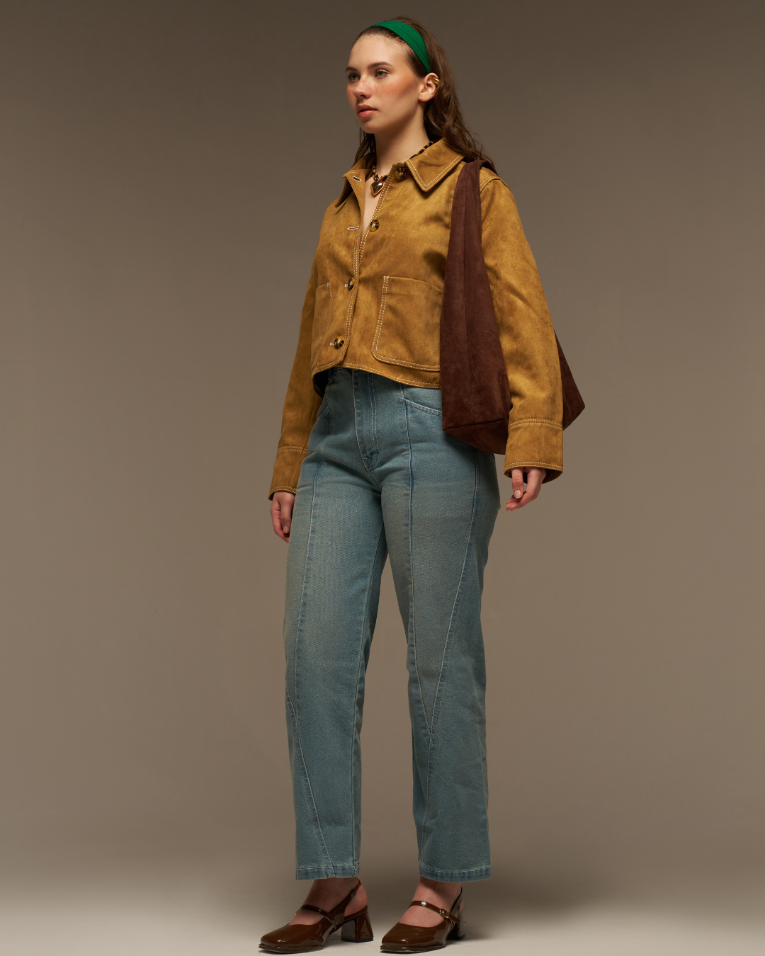 Soft Sage High Rise Denim